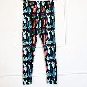 Succulents prints plant lover leggings M